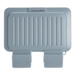 Contactum IP66 Weatherproof Outdoor 2-Gang Enclosure 174mm x 86mm x 155mm