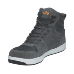Site Toth Size 7  Grey  Steel Toe Cap Safety Trainer Boots