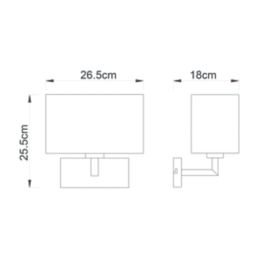 Quay Design Pixie Slimline Wall Light Chrome