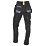 CAT Essentials Stretch Knee Pocket Trousers Black 40" W 32" L