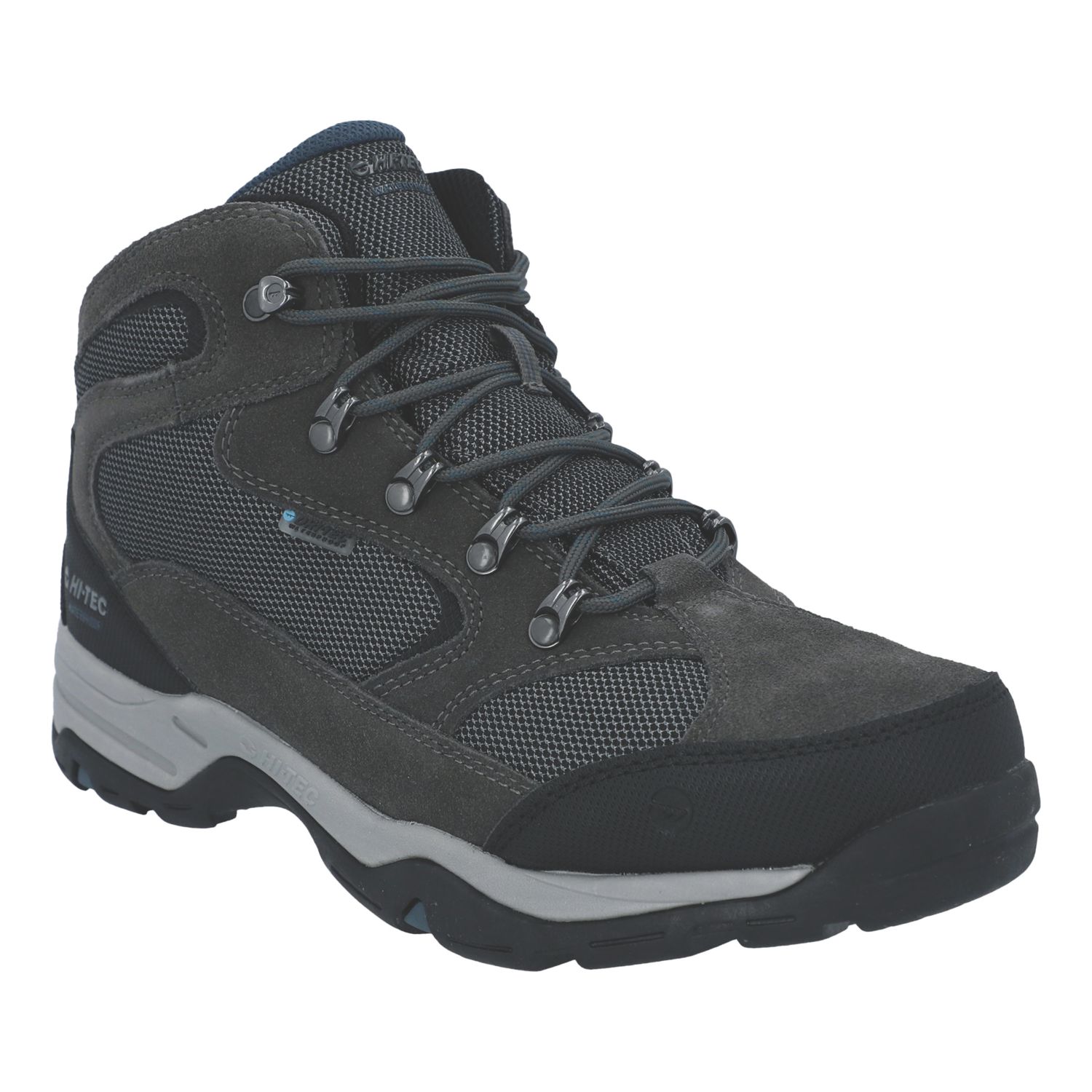 Hi-Tec Storm Wide Size 8 Grey Waterproof Non Safety Work Boots (181XE)