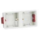 Knightsbridge  1 + 1-Gang Dry Lining  Box 35mm 10 Pack