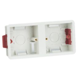 Knightsbridge  1 + 1-Gang Dry Lining  Box 35mm 10 Pack