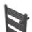 Flomasta 960mm x 540mm 1706BTU Black Flat Electric Towel Radiator