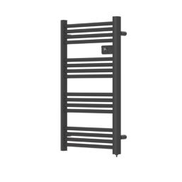 Flomasta 960mm x 540mm 1706BTU Black Flat Electric Towel Radiator