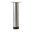 Rothley Round Furniture Leg Silver 150mm