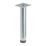 Rothley Round Furniture Leg Silver 200mm