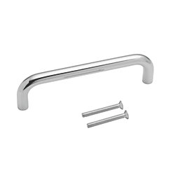 Eurospec Fire Rated D Pull Handle Polished Stainless Steel 19mm x 244mm