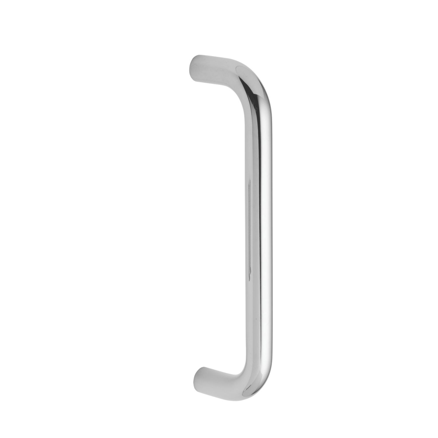 Eurospec Fire Rated D Pull Handle Polished Stainless Steel 19mm x 244mm (1827J)