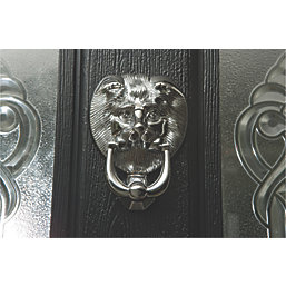 Fab & Fix Lions Head Door Knocker Polished Chrome 98mm x 136mm