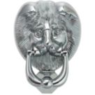 Fab & Fix Lions Head Door Knocker Polished Chrome 98mm x 136mm