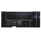 Bunker  Black 25 Piece Modular Storage Set with Hardwood Worktop