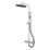 Refurb Swirl Gallen Rear-Fed Exposed Chrome Thermostatic Multi-Head Shower