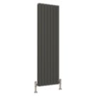 Reina Harley Double 1600mm x 490mm 4294BTU Anthracite Vertical Designer Radiator