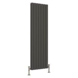 Reina Harley Double 1600mm x 490mm 4294BTU Anthracite Vertical Designer Radiator