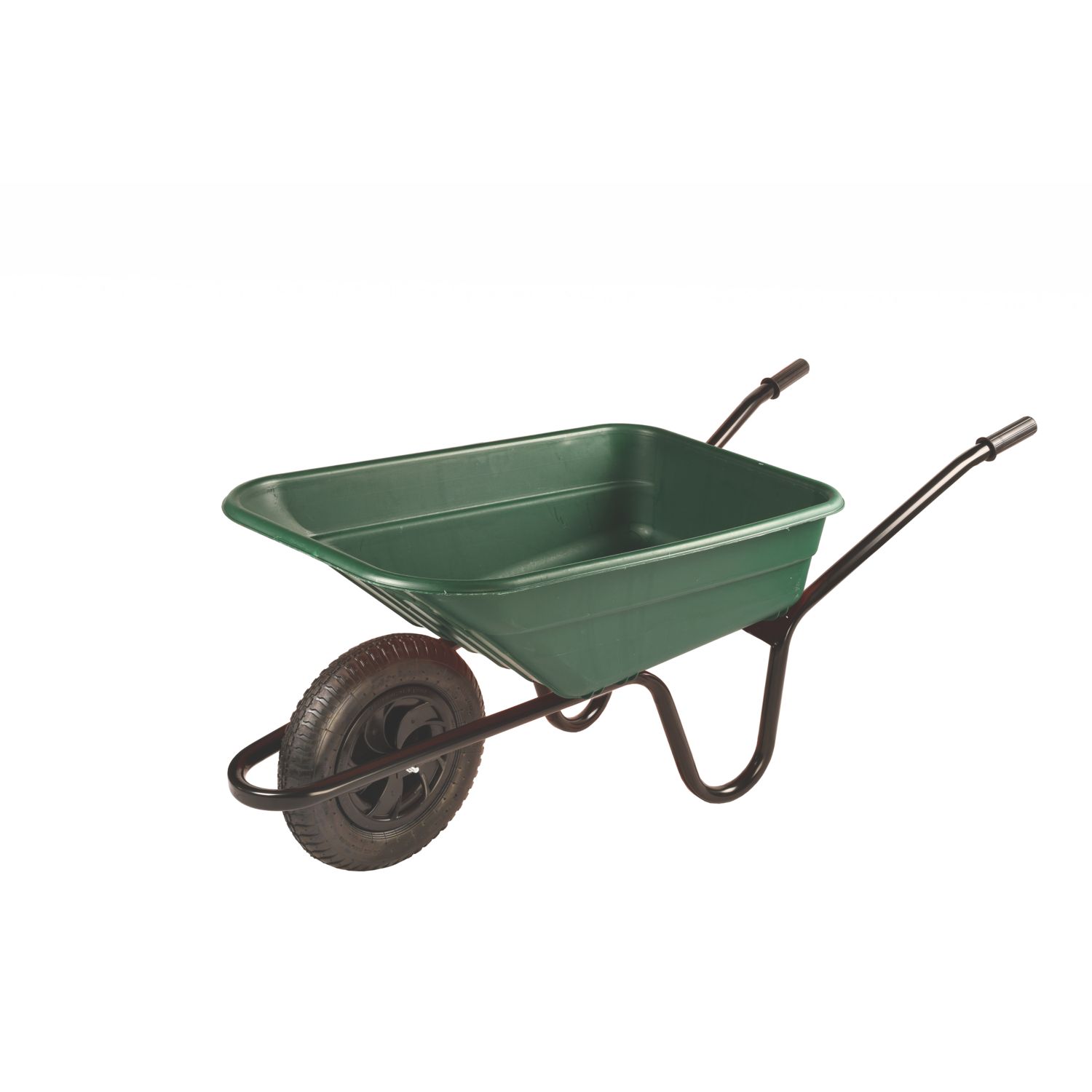 Walsall The Shire Pneumatic Wheels Wheelbarrow Green 90Ltr (182HX)