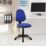 Nautilus Designs Java 200 Medium Back Task/Operator Chair No Arms Blue