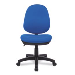 Nautilus Designs Java 200 Medium Back Task/Operator Chair No Arms Blue