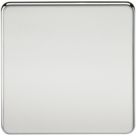 Knightsbridge  1-Gang Blanking Plate Polished Chrome