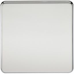 Knightsbridge  1-Gang Blanking Plate Polished Chrome