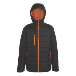 Regatta Navigate Thermal Jacket  Jacket Black/Orange Pop 3X Large 50" Chest