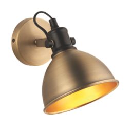 Quay Design Orion Adjustable Wall Spotlight Antique Brass