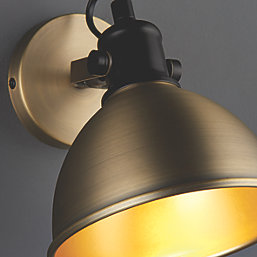 Quay Design Orion Adjustable Wall Spotlight Antique Brass