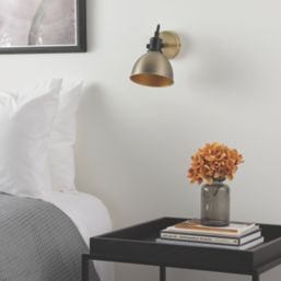 Quay Design Orion Adjustable Wall Spotlight Antique Brass