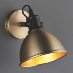 Quay Design Orion Adjustable Wall Spotlight Antique Brass