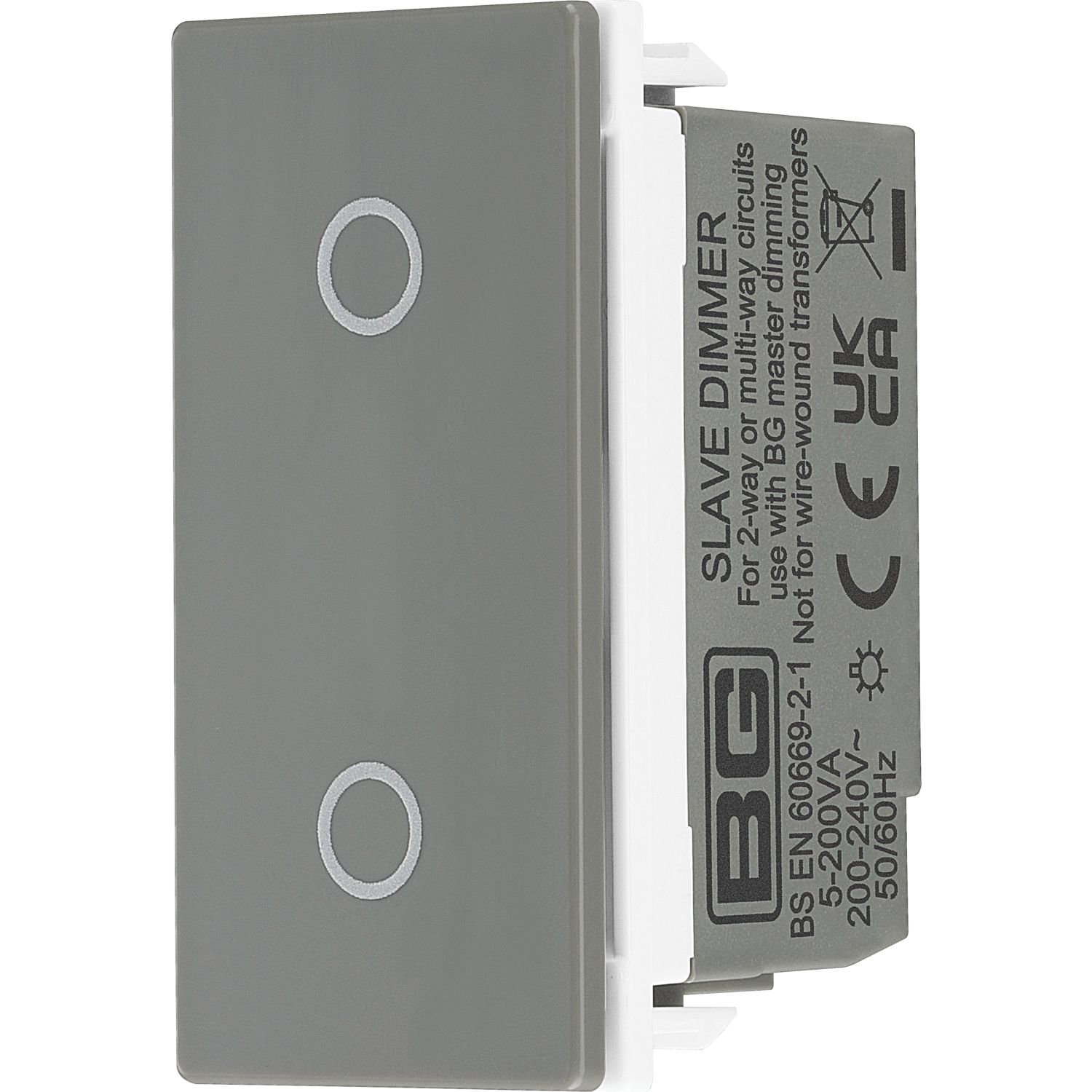 British General 2-Way LED Modular Dimmer Switch Grey (182XF)