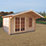 Shire Cannock 10' x 10' (Nominal) Apex Timber Log Cabin