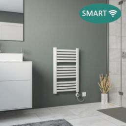 Ximax 765mm x 480mm 1024BTU White Curved Electric Towel Radiator