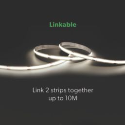 4lite LiteGlo Indoor & Outdoor 5m LED Cool White COB Strip Light Kit 4.8W 480lm