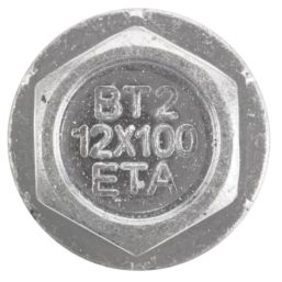 DEWALT Blue-Tip Fire Rated Flange Self Tapping Screw Bolts 12mm x 100mm 25 Pack