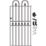 Apollo Cleeve Tall Gate Black 853mm x 1795mm