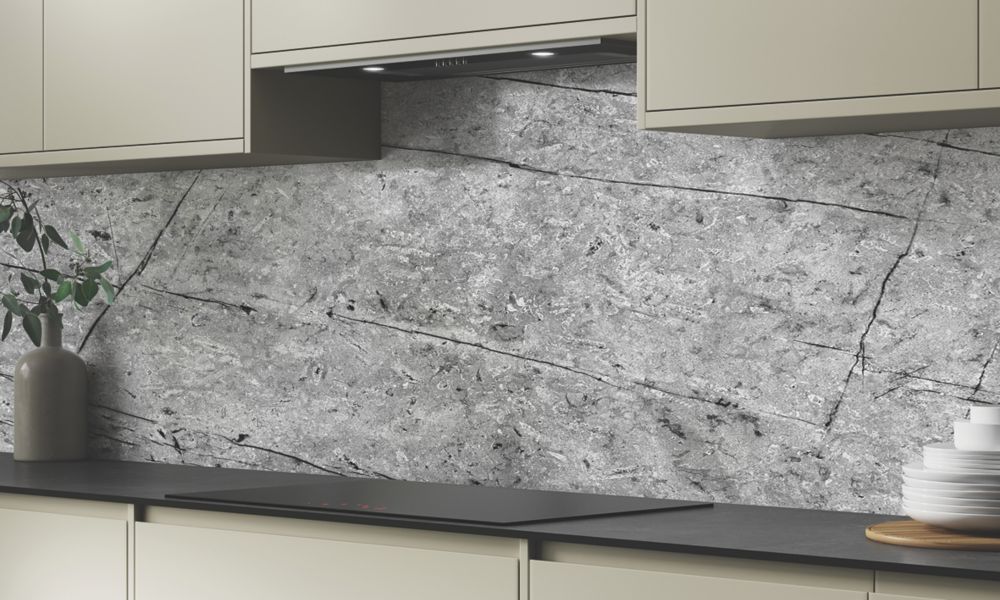Wilsonart  Fossil Marble High-Rise Splashback 3050mm x 750mm x 4mm