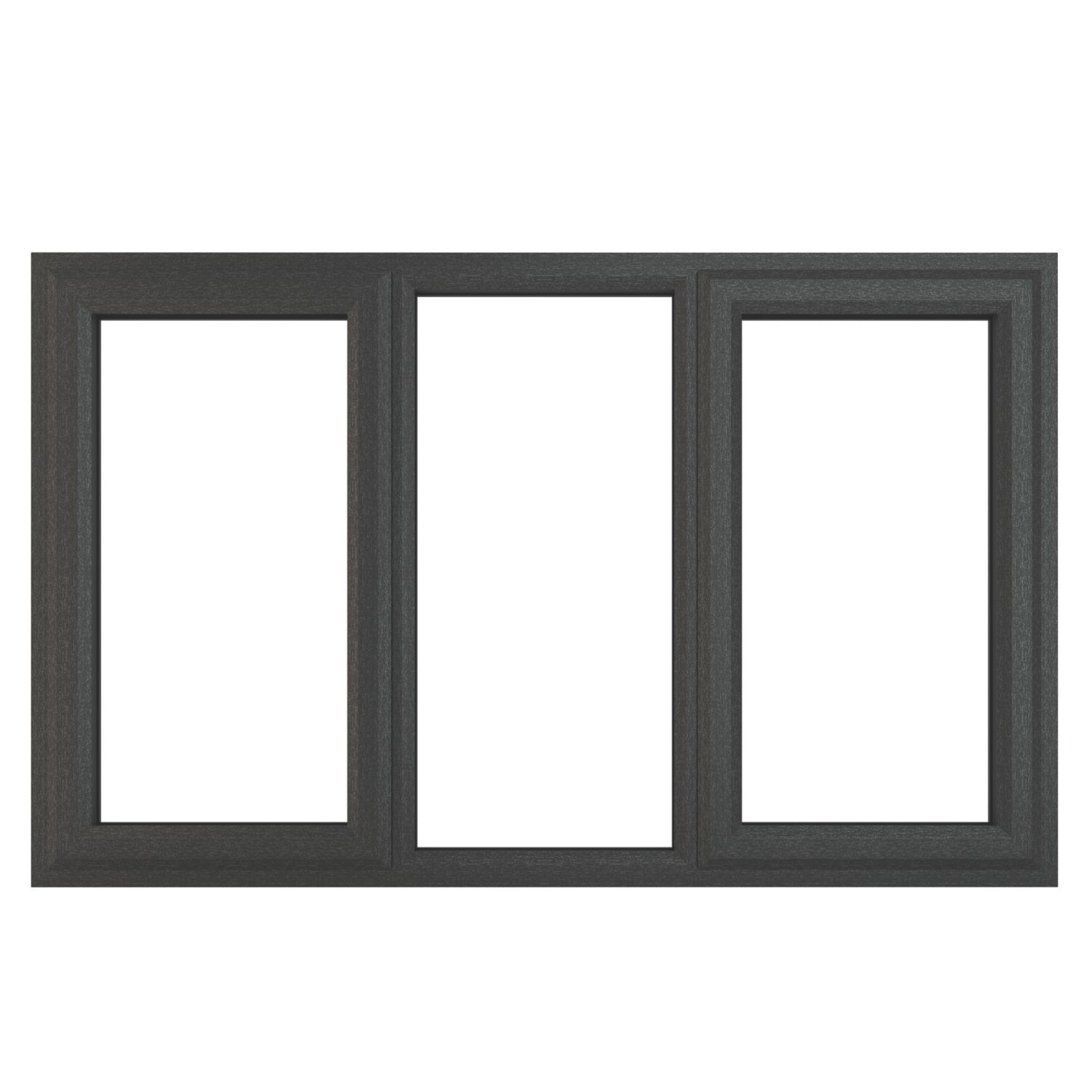 Crystal Left & Right-Hand Opening Clear Double-Glazed Casement Anthracite on White uPVC Window 1770mm x 965mm (183JP)