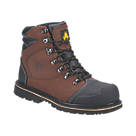 Amblers FS226   Safety Boots Brown/Black Size 7