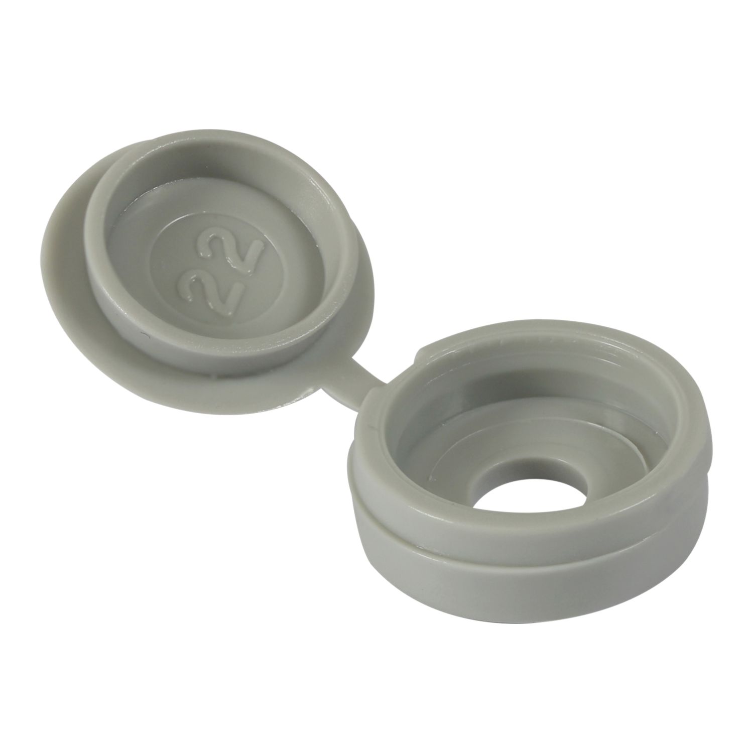 Timco 4-9ga 100 Pack Grey Plastic Screw Caps (183KF)