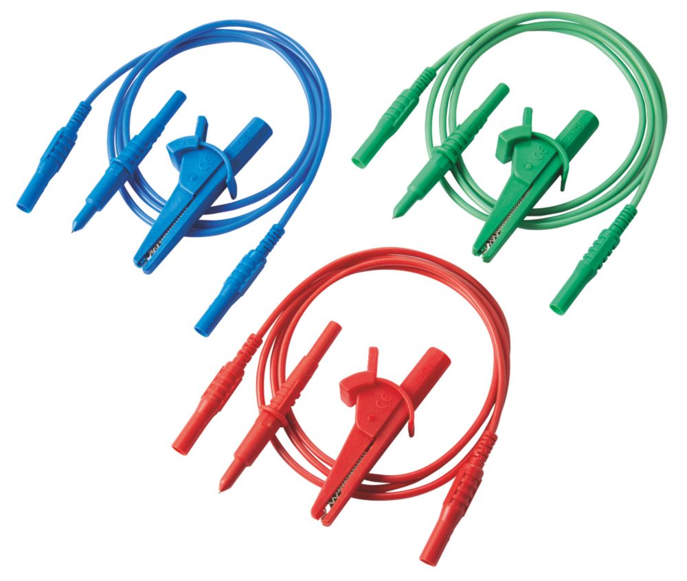 DiLog 3Wire Test Lead Set 1.5m Screwfix