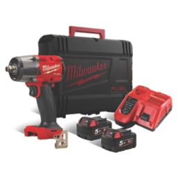 Refurb Milwaukee M18 FMTIW2F12-502X FUEL 18V 2 x 5.0Ah Li-Ion RedLithium Brushless Cordless Impact Wrench