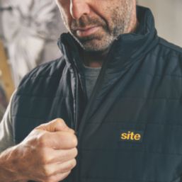 Site Beckford Body Warmer Black Medium 45" Chest