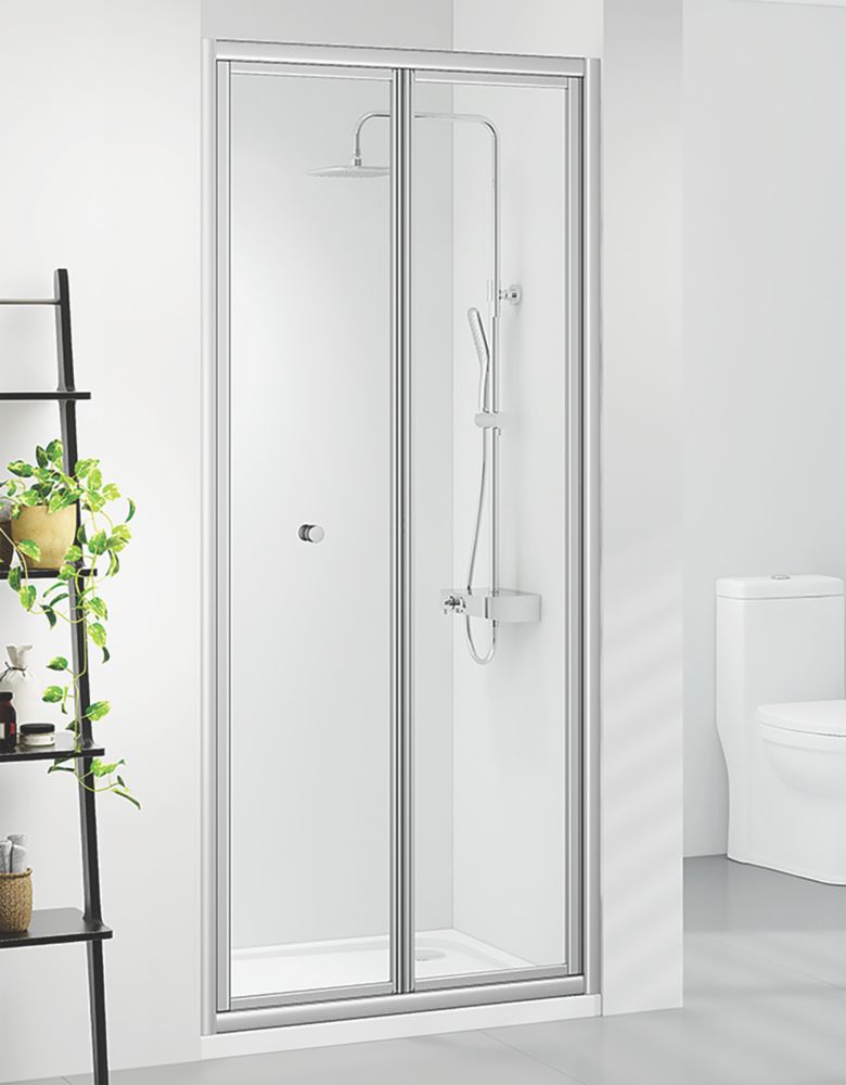 Triton Neo Six  Framed Rectangular Bi-Fold Shower Door Chrome  760mm x 1850mm