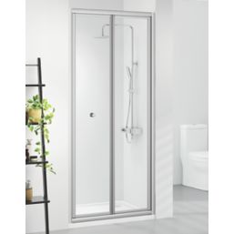 Triton Neo Six  Framed Rectangular Bi-Fold Shower Door Chrome  760mm x 1850mm