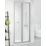 Triton Neo Six  Framed Rectangular Bi-Fold Shower Door Chrome  760mm x 1850mm