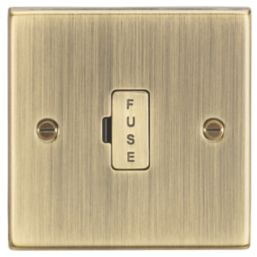 Knightsbridge CS6AB 13A Unswitched Fused Spur  Antique Brass