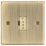 Knightsbridge CS6AB 13A Unswitched Fused Spur  Antique Brass