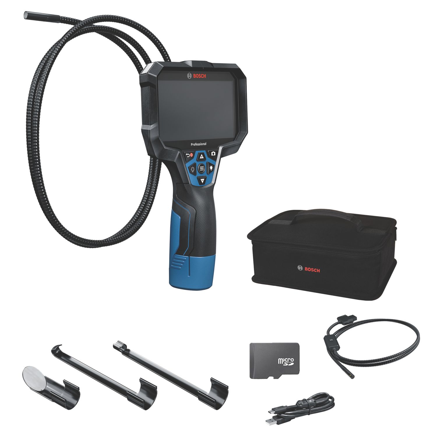Bosch GIC 12V-5-27 C Professional Inspection Camera With 5" Colour Screen (183YE)