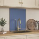 Splashback  Bluebell Shimmer Self-Adhesive Kitchen Splashback 600mm x 750mm x 6mm