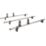 Van Guard VG308-3 Ford Transit Custom 2013 - 2023 ULTI Van Roof Bars 1400mm